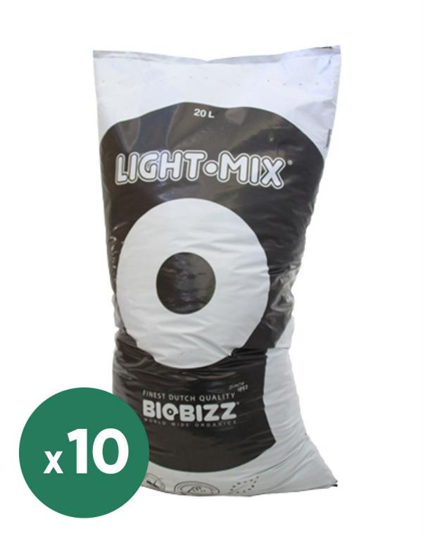 10 SACS DE TERREAUX LIGHT MIX 20 L BIOBIZZ