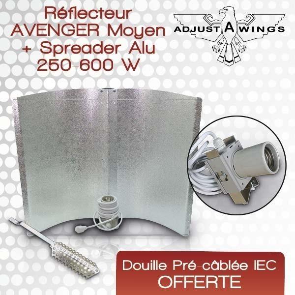 D10-110-122.jpg Réflecteur Adjust-A-Wing® AVENGER Moyen Précâblé + Speader ALU ( +doui
