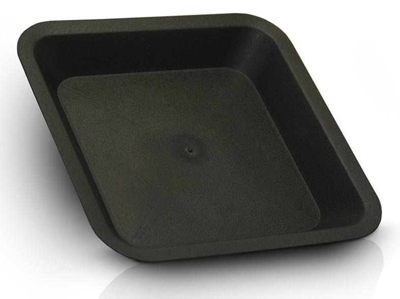 G10-310-080.jpg Soucoupe noire 28.5 x 28.5 cm (Ltr14) (SV25)