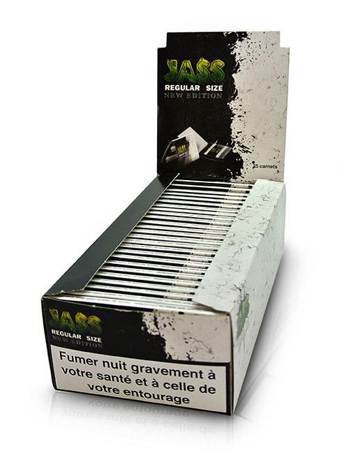 REGULAR JASS Blanches – Boite de 25 Carnets de feuilles à rouler