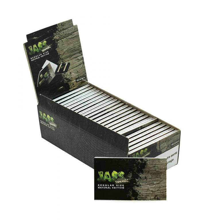 REGULAR JASS Marron – Boite de 25 Carnets de feuilles à rouler REGULAR JASS Marron – Boite de 25 Carnets de feuilles à rouler