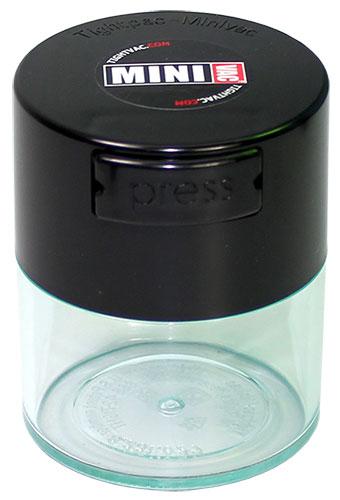 Boite MINIVAC Couvercle Noir / Corps Transparent 0,12L 40g Boite MINIVAC Couvercle Noir / Corps Transparent 0,12L 40g