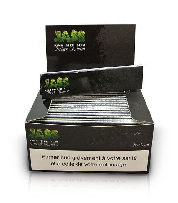 SLIM BLACK EDITION JASS- Boite de 50 Carnets de feuilles à rouler SLIM BLACK EDITION JASS- Boite de 50 Carnets de feuilles à rouler