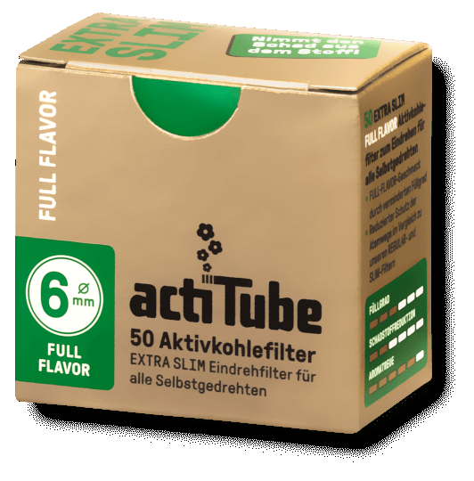 Filtre actiTube 6 mm EXTRA SLIM boîte de 50 Filtre actiTube 6 mm EXTRA SLIM boîte de 50