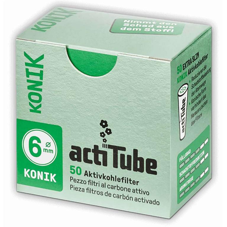 Filtres Actitube 6mm Konik 50 pcs Filtres Actitube 6mm Konik 50 pcs