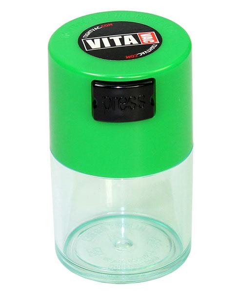 Boite VITAVAC Couvercle Vert / Corps Transparent 0,06L 20g Boite VITAVAC Couvercle Vert / Corps Transparent 0,06L 20g