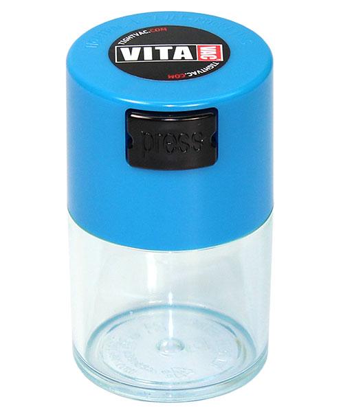 Boite VITAVAC Couvercle Bleu Claire / Corps Transparent 0,06L 20g Boite VITAVAC Couvercle Bleu Claire / Corps Transparent 0,06L 20g