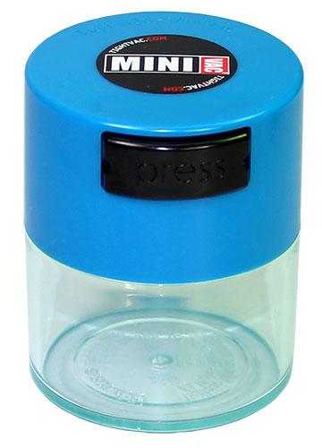 Boite MINIVAC Couvercle Bleu Claire / Corps Transparent 0,12L 40g