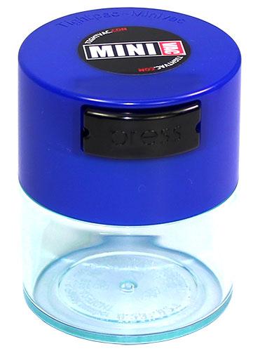 Boite MINIVAC Couvercle Bleu Foncé / Corps Transparent 0,12L 40g